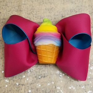🆕👸🎀 8" Ice cream cone boutique hair bow (Moños)